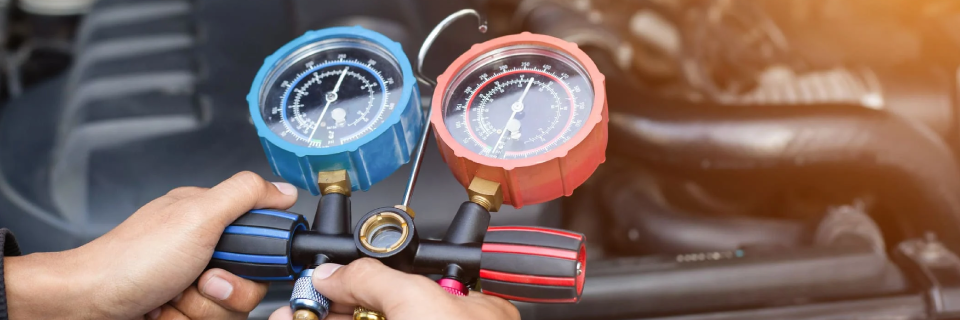 vehicle airconditioning guages